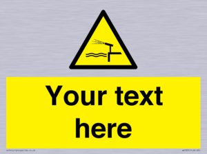 Custom warning water cannon